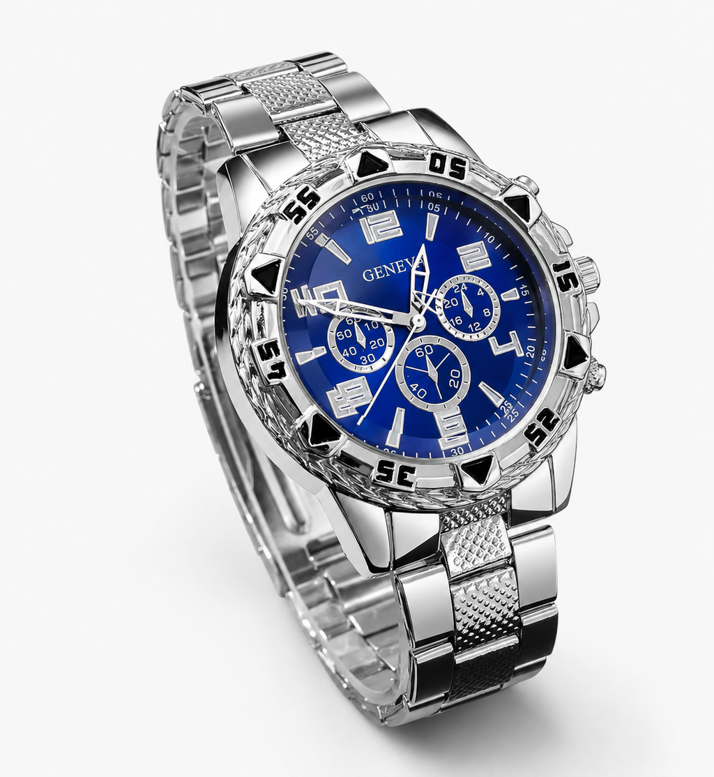 Glacier — Silver Chronograph Watch
