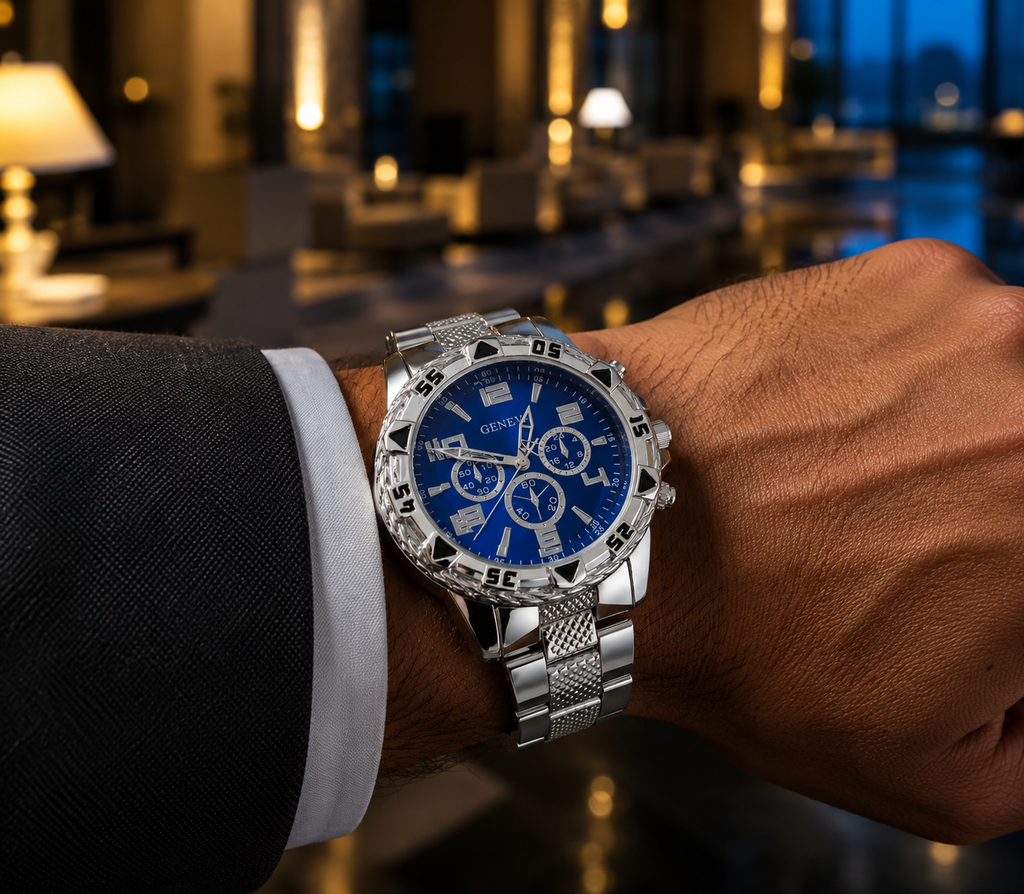 Glacier — Silver Chronograph Watch